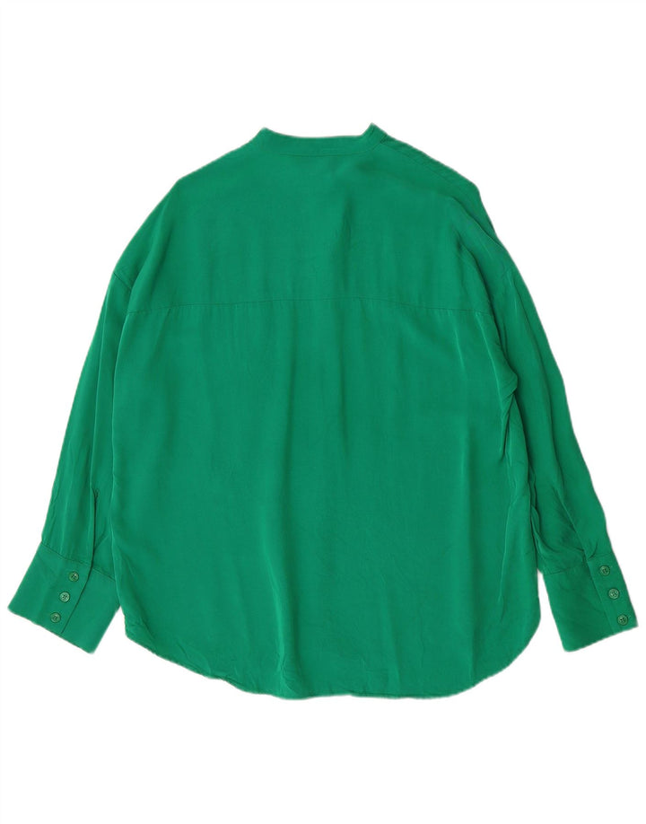 Damska koszula oversize Zara UK 6 XS Zielona wiskoza
