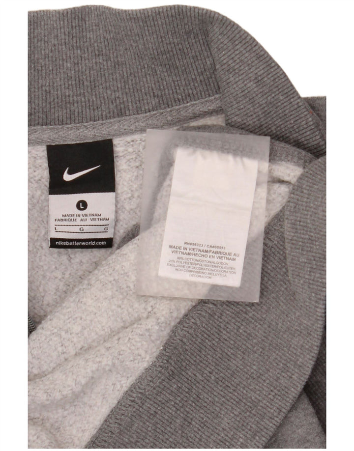 Męska bluza z zamkiem błyskawicznym Nike, duża, szara, bawełniana w plamki