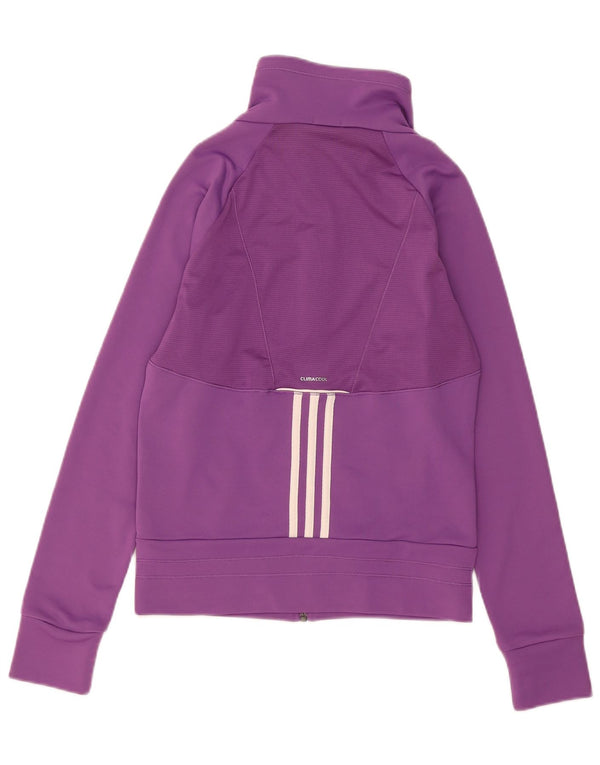Adidas Damska Climacool Dresowa Kurtka Top UK 12 Średni Fioletowy