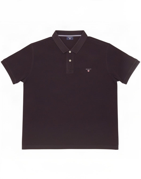 Gant Mens Polo Shirt XL Black Cotton