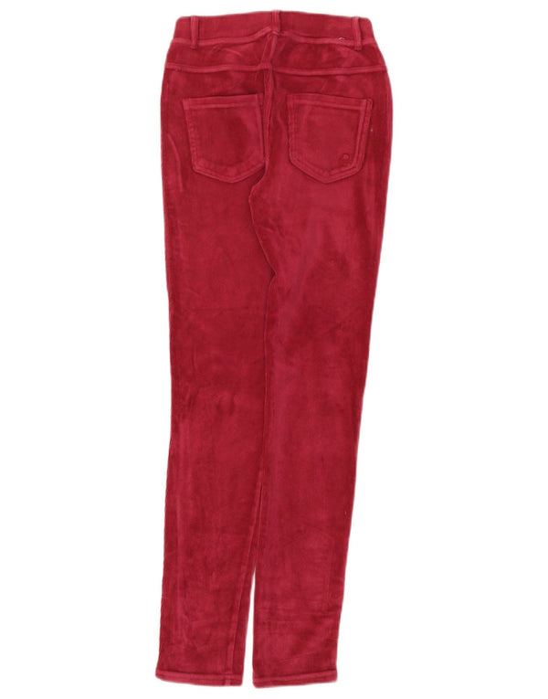 Spodnie sztruksowe Benetton Dziewczęce 11-12 lat 2XL W24 L29 Burgundowe