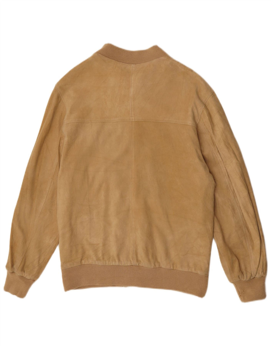 Vintage męska zamszowa kurtka bomber UK 38 średni beż
