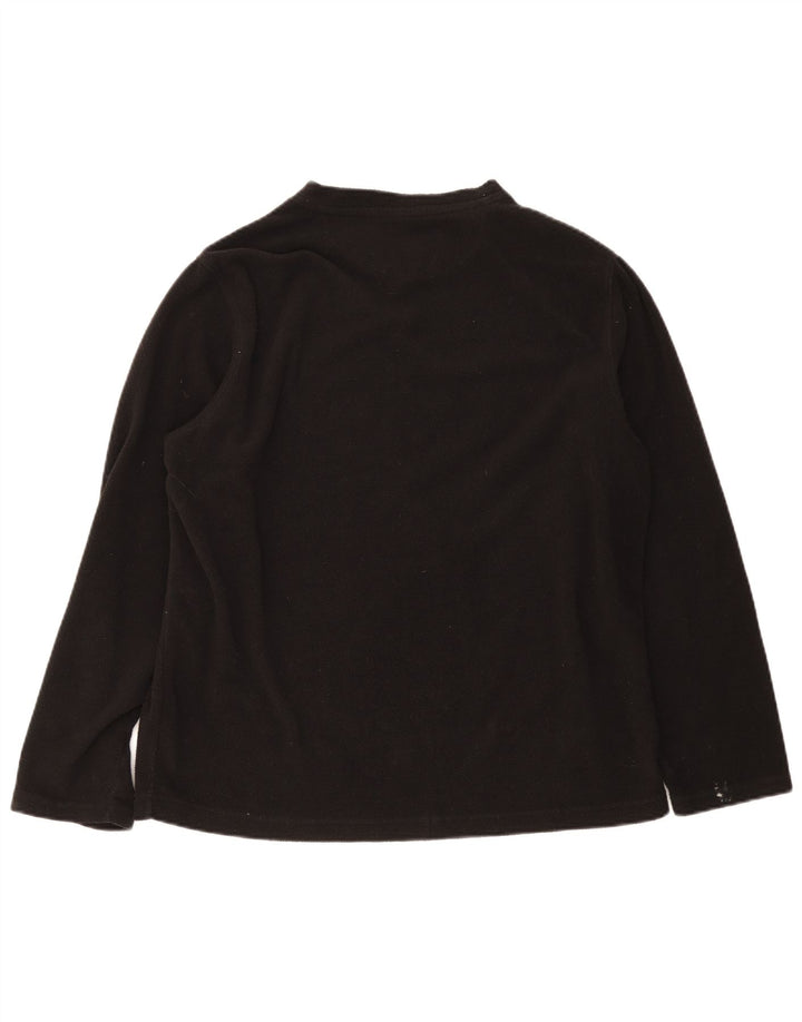 Marks & Spencer Męski sweter polarowy, duży, czarny, poliester