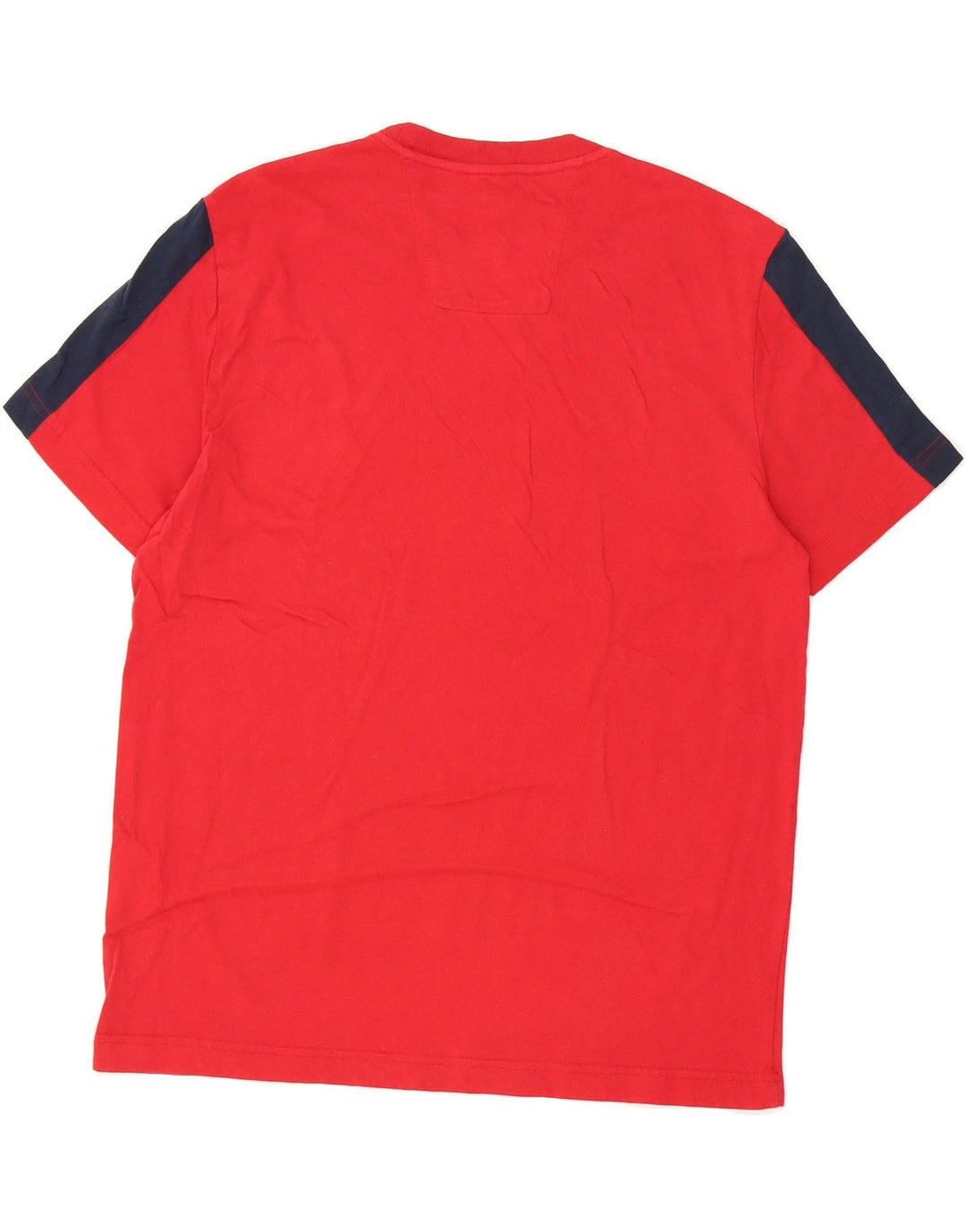 NAUTICA Mens T-Shirt Top Medium Red Colourblock Cotton Vintage Nautica and Second-Hand Nautica from Messina Hembry 