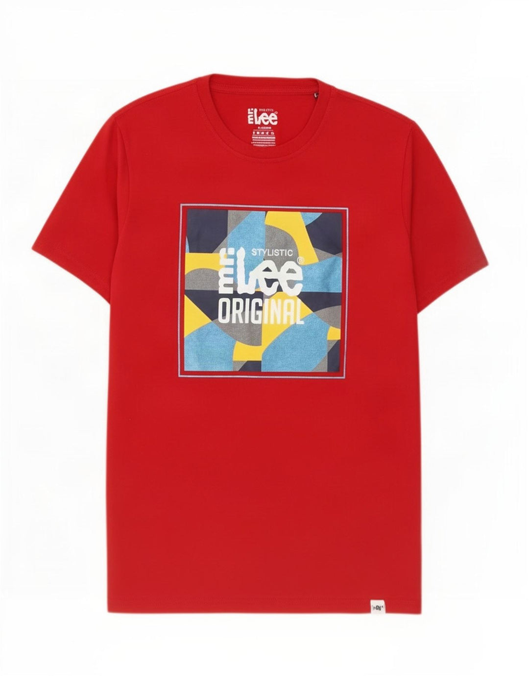 Męski T-shirt Lee z grafiką, XL, czerwony