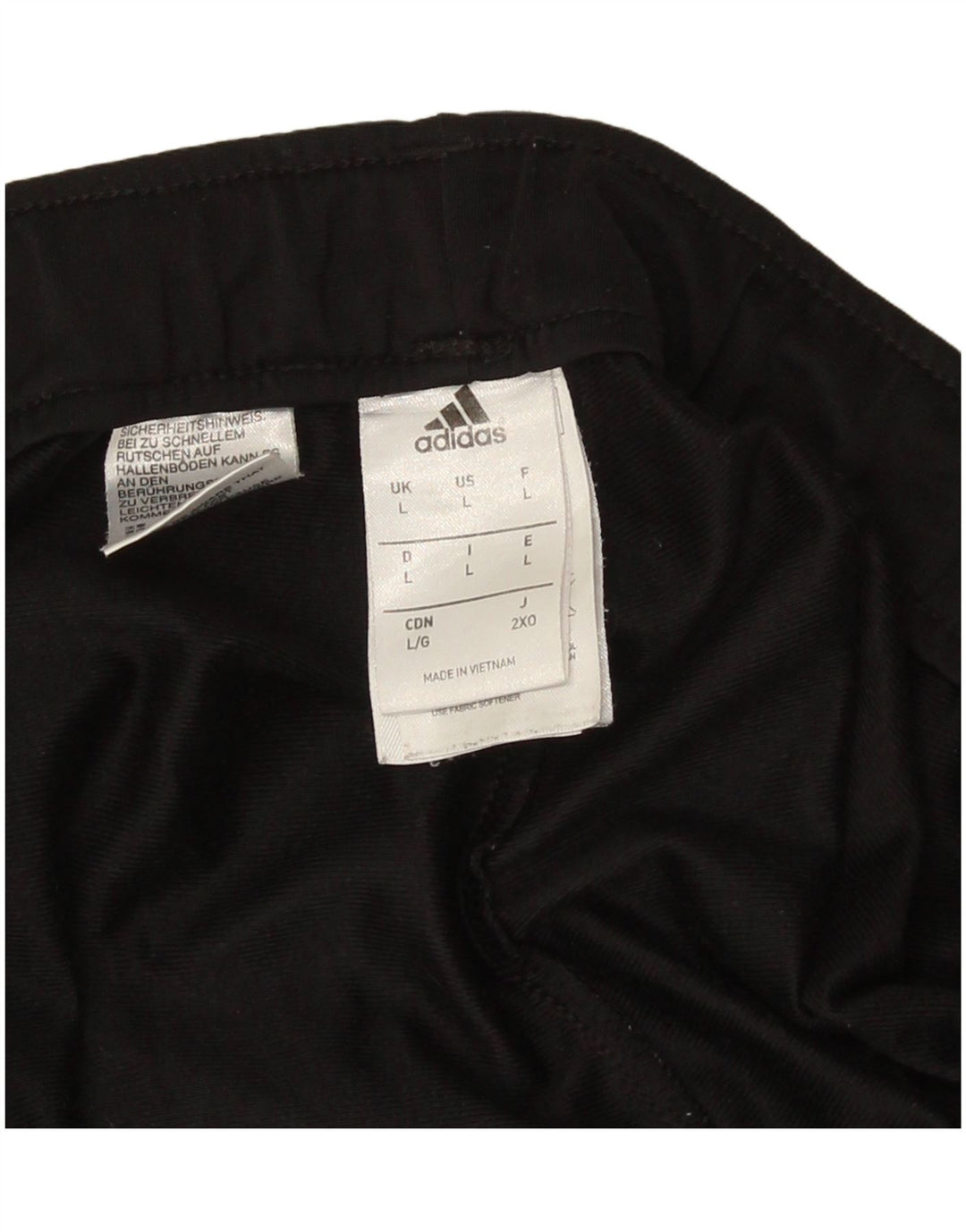 Adidas Męskie spodnie dresowe Joggery, duże, czarne, poliestrowe