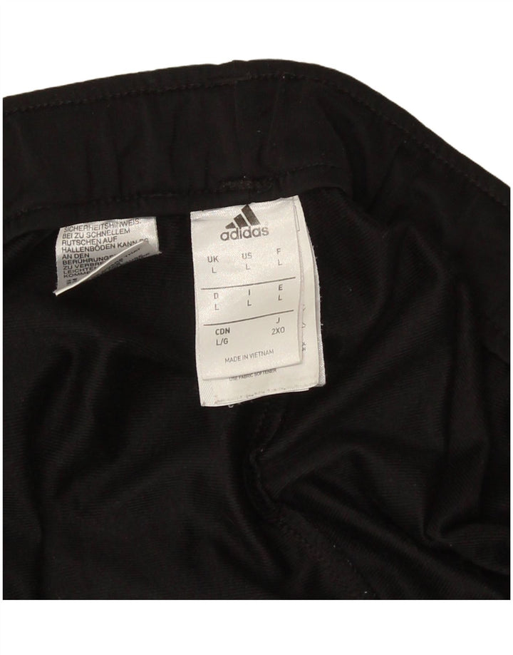 Adidas Męskie spodnie dresowe Joggery, duże, czarne, poliestrowe