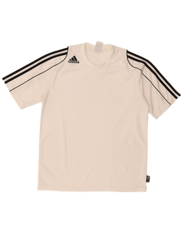 Męska koszulka T-shirt ADIDAS Climalite, średnia biel