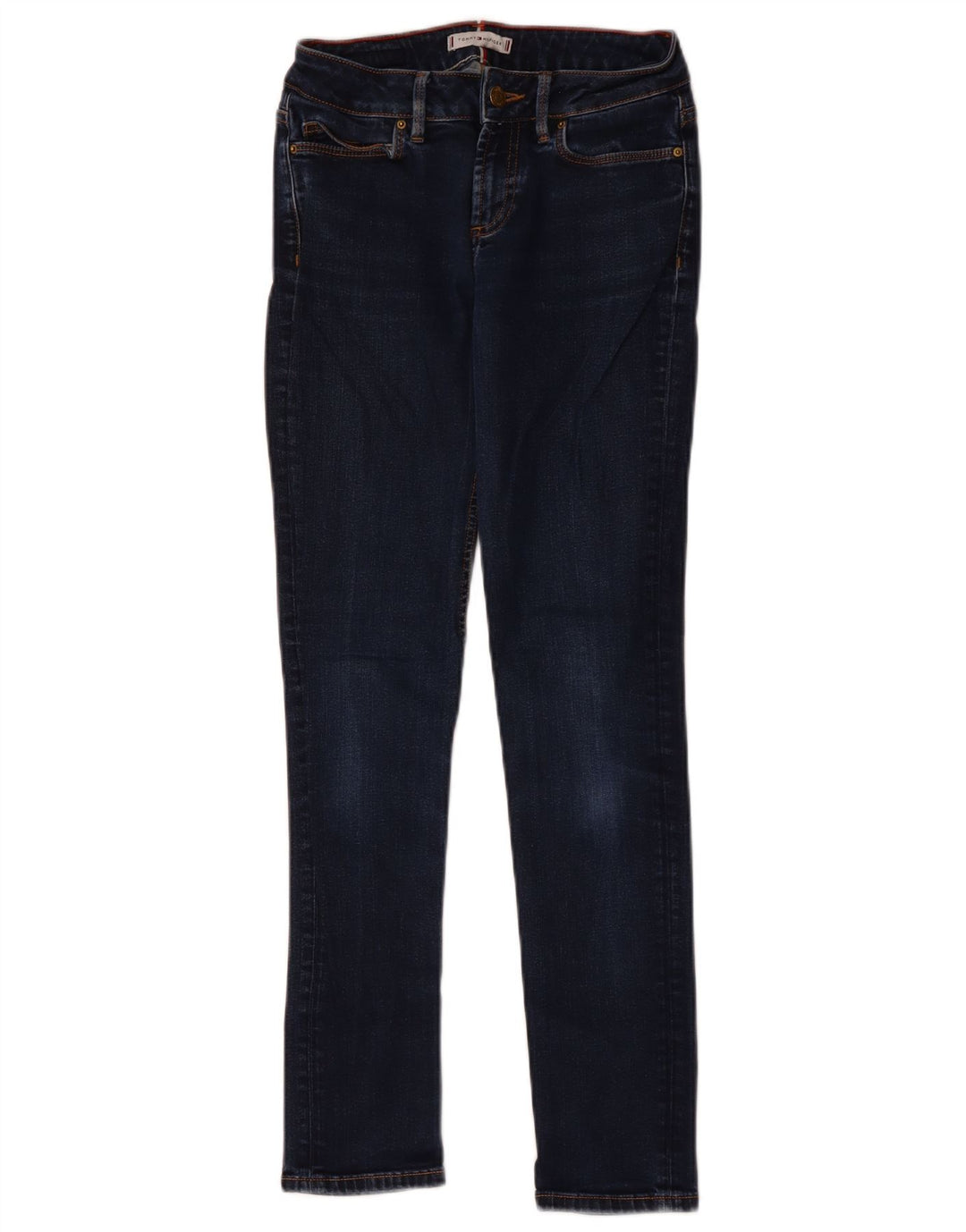 Damskie jeansy skinny TOMMY HILFIGER W25 L29 Granatowe, bawełniane