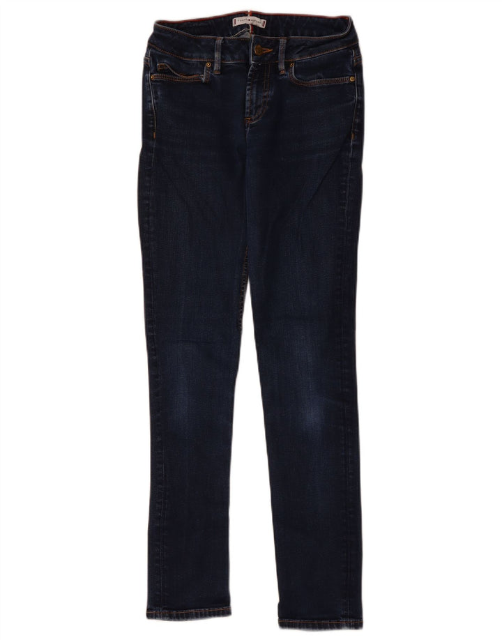 Damskie jeansy skinny TOMMY HILFIGER W25 L29 Granatowe, bawełniane