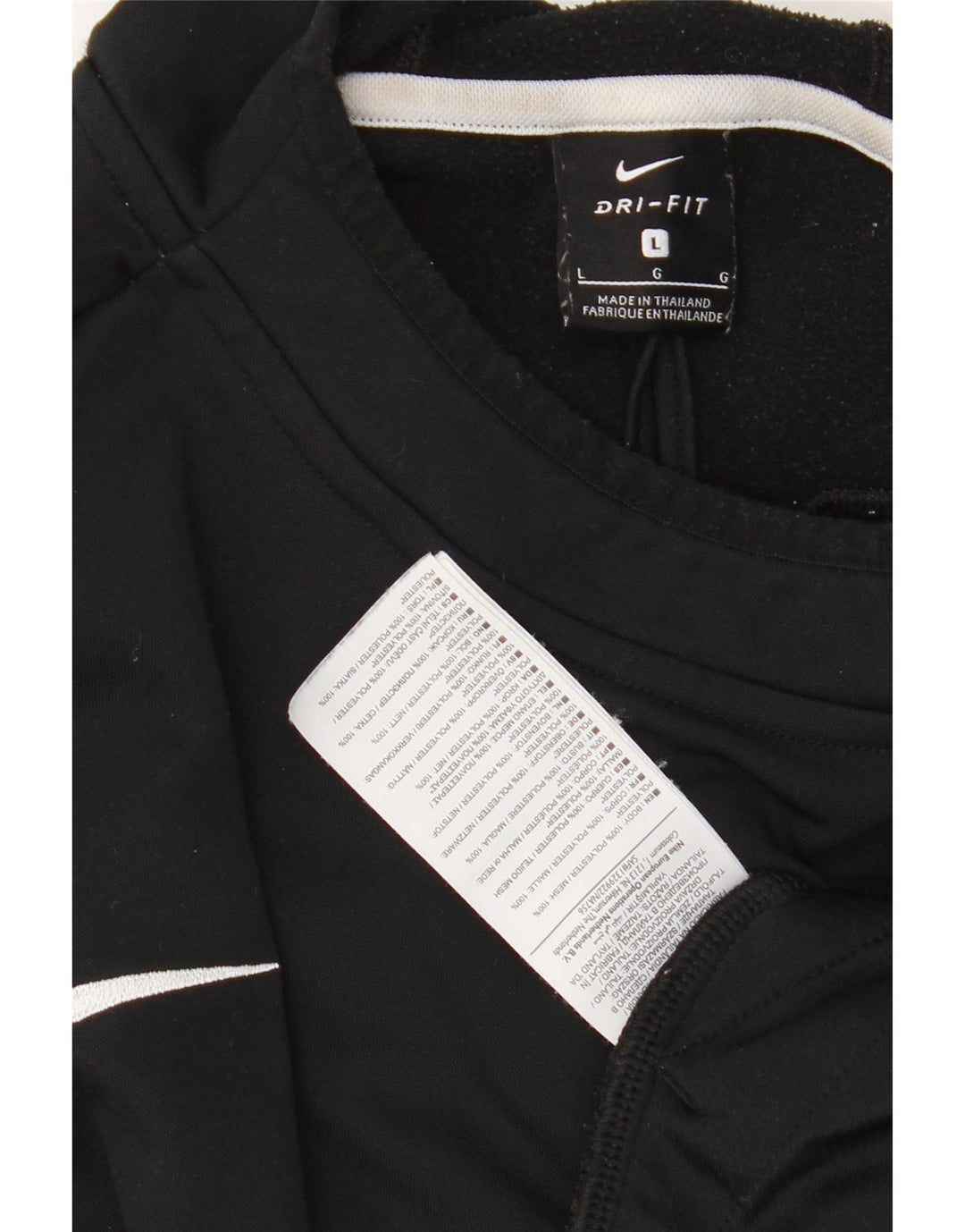 Męski sweter z kapturem NIKE Dri Fit, duży, czarny poliester z blokami kolorów
