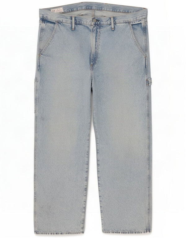 Męskie jeansy Gap Carpenter Cargo Straight W40 L30 Niebieskie, bawełniane