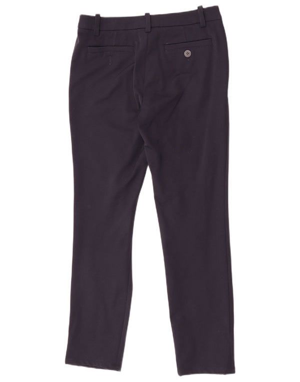 Luisa Spagnoli Womens Slim Chino Trousers IT 42 Medium W28 L28 Navy Blue