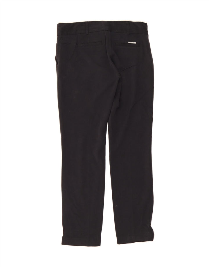 MICHAEL KORS Womens Slim Chino Trousers US 4 Small W32 L29 Black Polyester Vintage Michael Kors and Second-Hand Michael Kors from Messina Hembry 