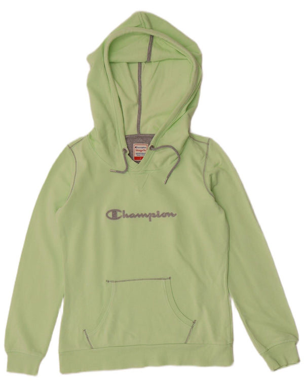 Damska bluza z kapturem Champion Heritage Fit Graphic UK 10 Small, zielona bawełna