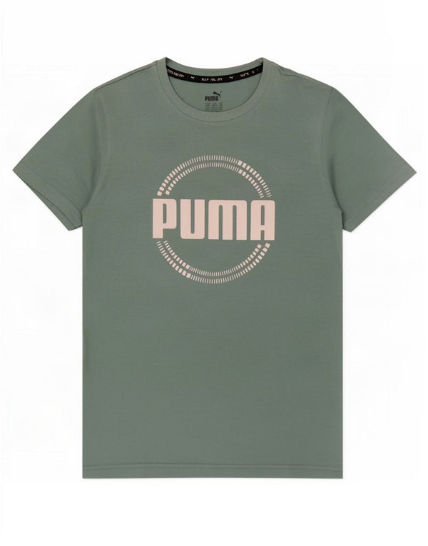 Chłopięcy T-shirt z grafiką Puma 13-14 lat, zielony
