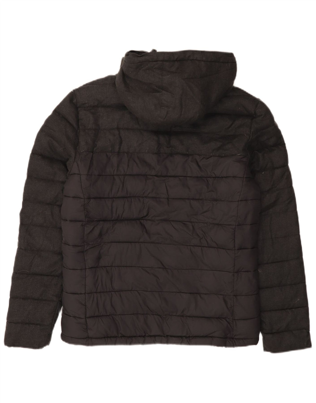 Męska wyściełana kurtka z kapturem Superdry UK 38 Średni szary nylon