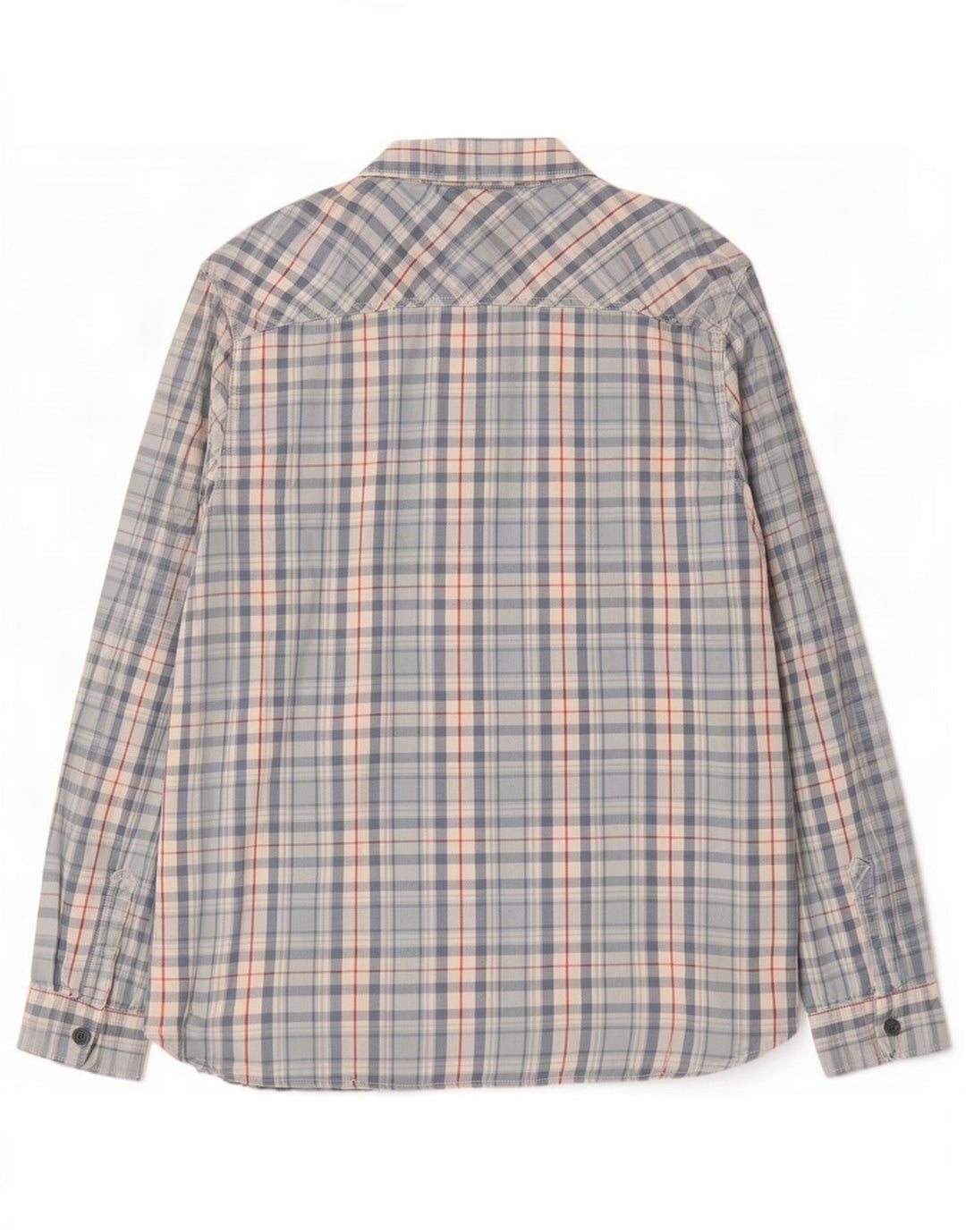 Koszula flanelowa męska Weird Fish 2XL, niebieska, bawełniana w kratę