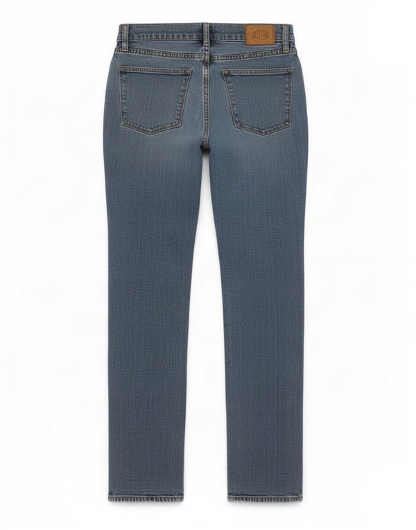 Damskie jeansy slim fit Ralph Lauren US 8 Medium W30 L30 Niebieskie bawełniane