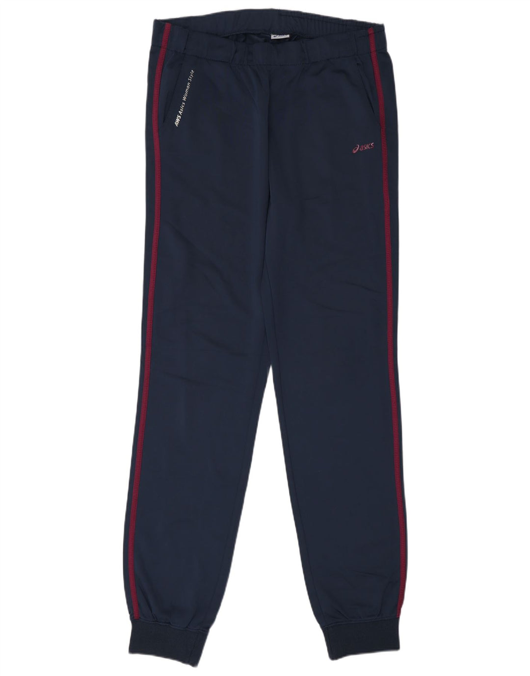 Damskie spodnie dresowe Asics Joggers UK 16, duże granatowe, poliestrowe