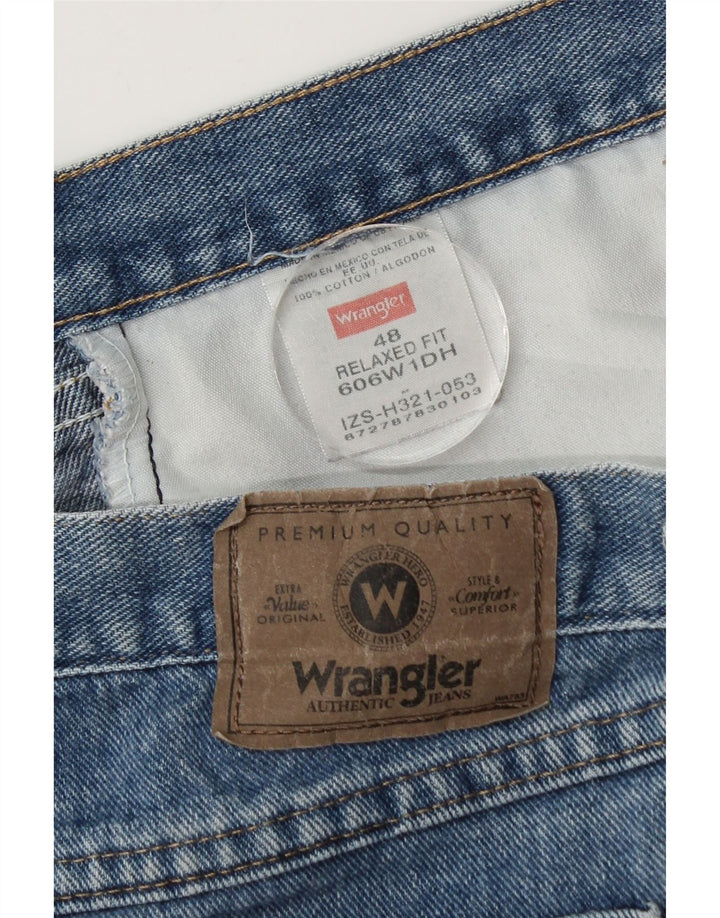 Męskie spodenki jeansowe WRANGLER o swobodnym kroju W48 4XL, niebieskie, bawełniane