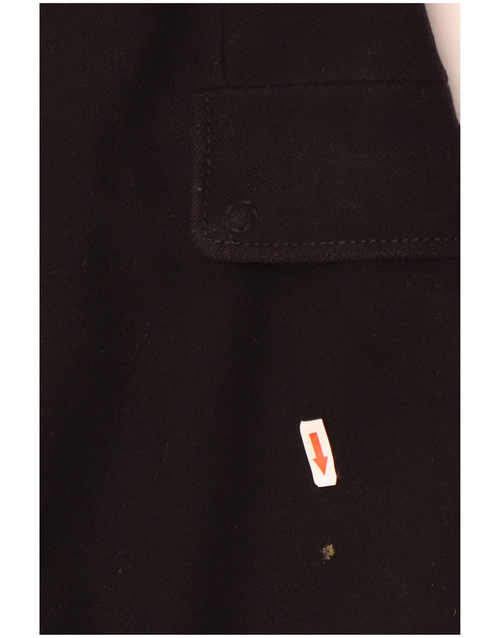 Płaszcz damski Benetton IT 46, duży, czarny, wełniany