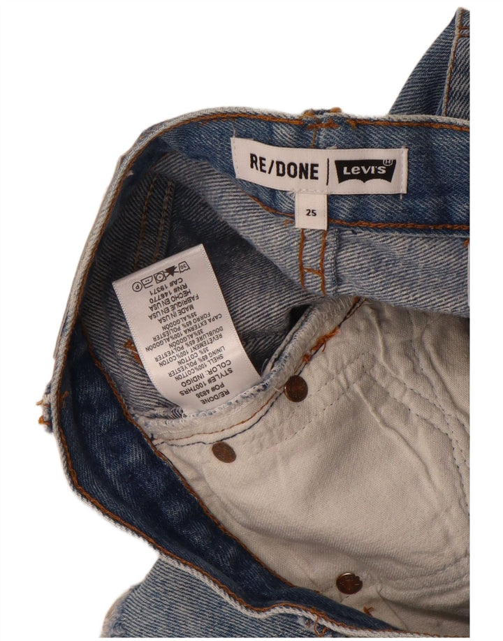 Damskie spodenki jeansowe Levi's W25 XS, niebieska bawełna