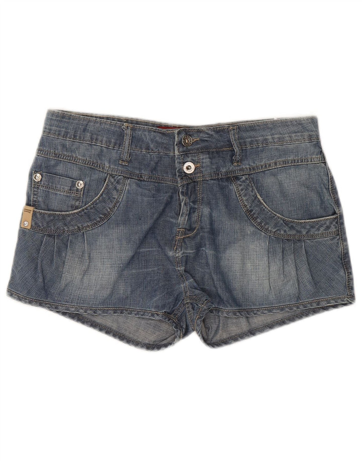 CARRERA Womens Denim Shorts  W30 Medium Blue Cotton