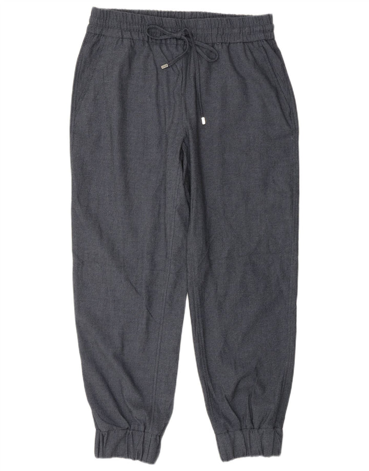 Damskie spodnie joggery Zara, średnie W28 L26, niebieski poliester