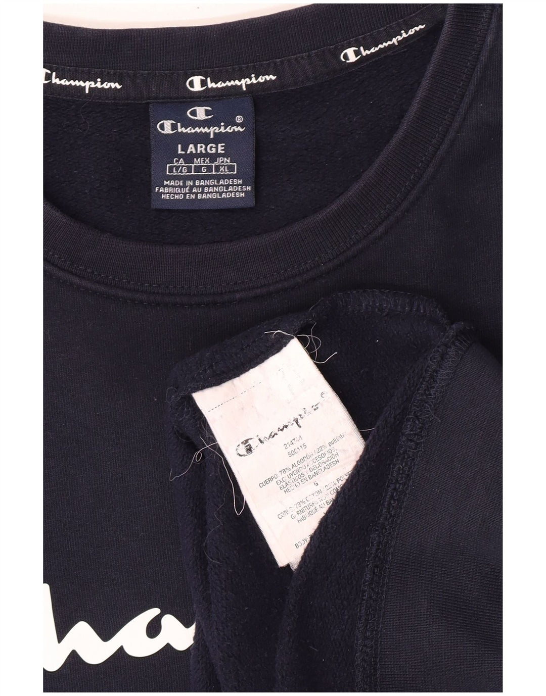 Bluza męska Champion, duża, granatowa, bawełniana