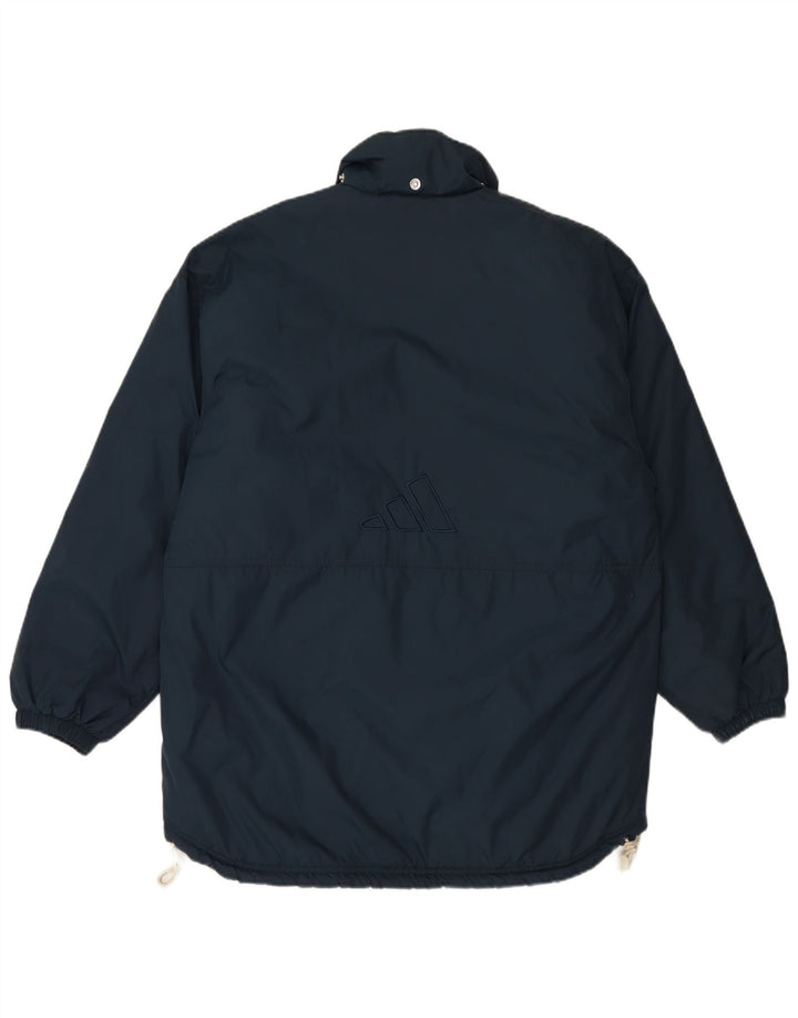 Męska ocieplana kurtka Adidas UK 38/40 Średni granatowy nylon