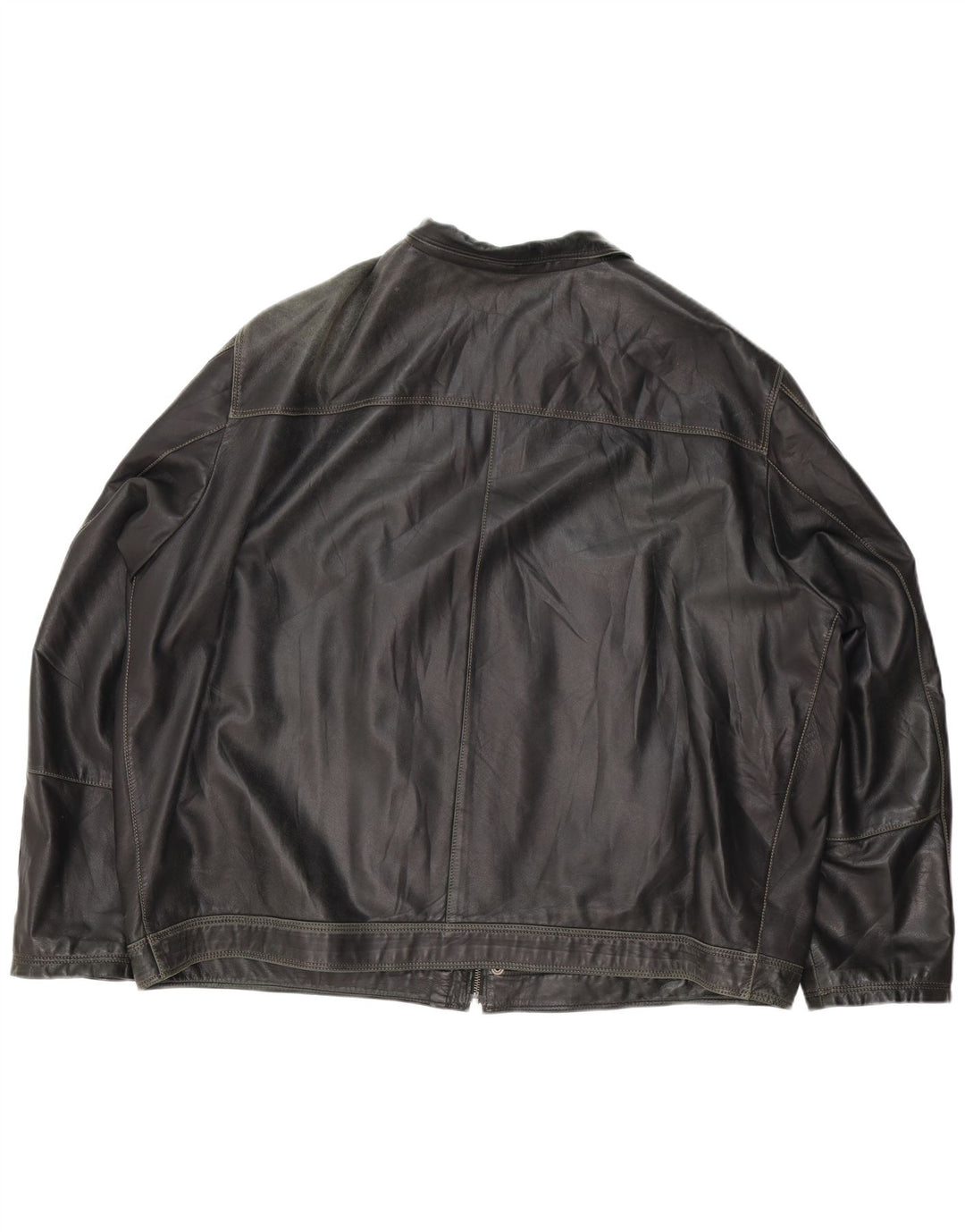 Vintage męska kurtka skórzana UK 44 2XL czarna