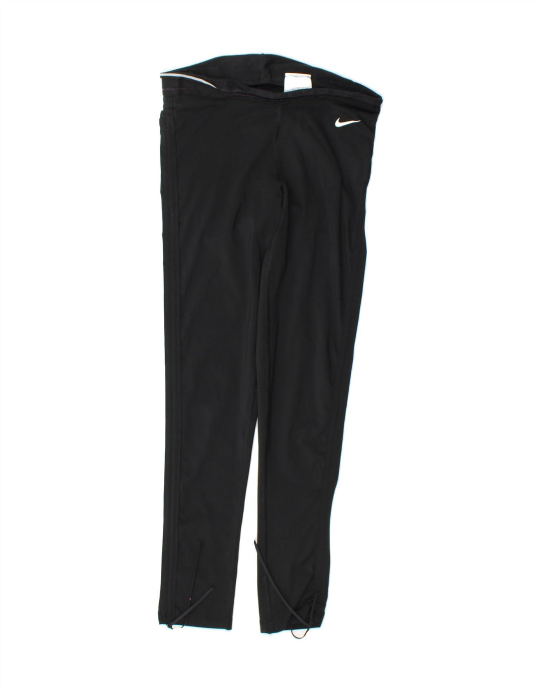 NIKE Womens Dri Fit Leggings UK 12 Medium Black Polyester Vintage Nike and Second-Hand Nike from Messina Hembry 