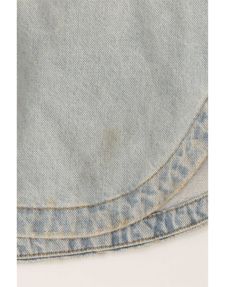 Damska koszula jeansowa oversize Zara UK 10, mała, niebieska bawełna