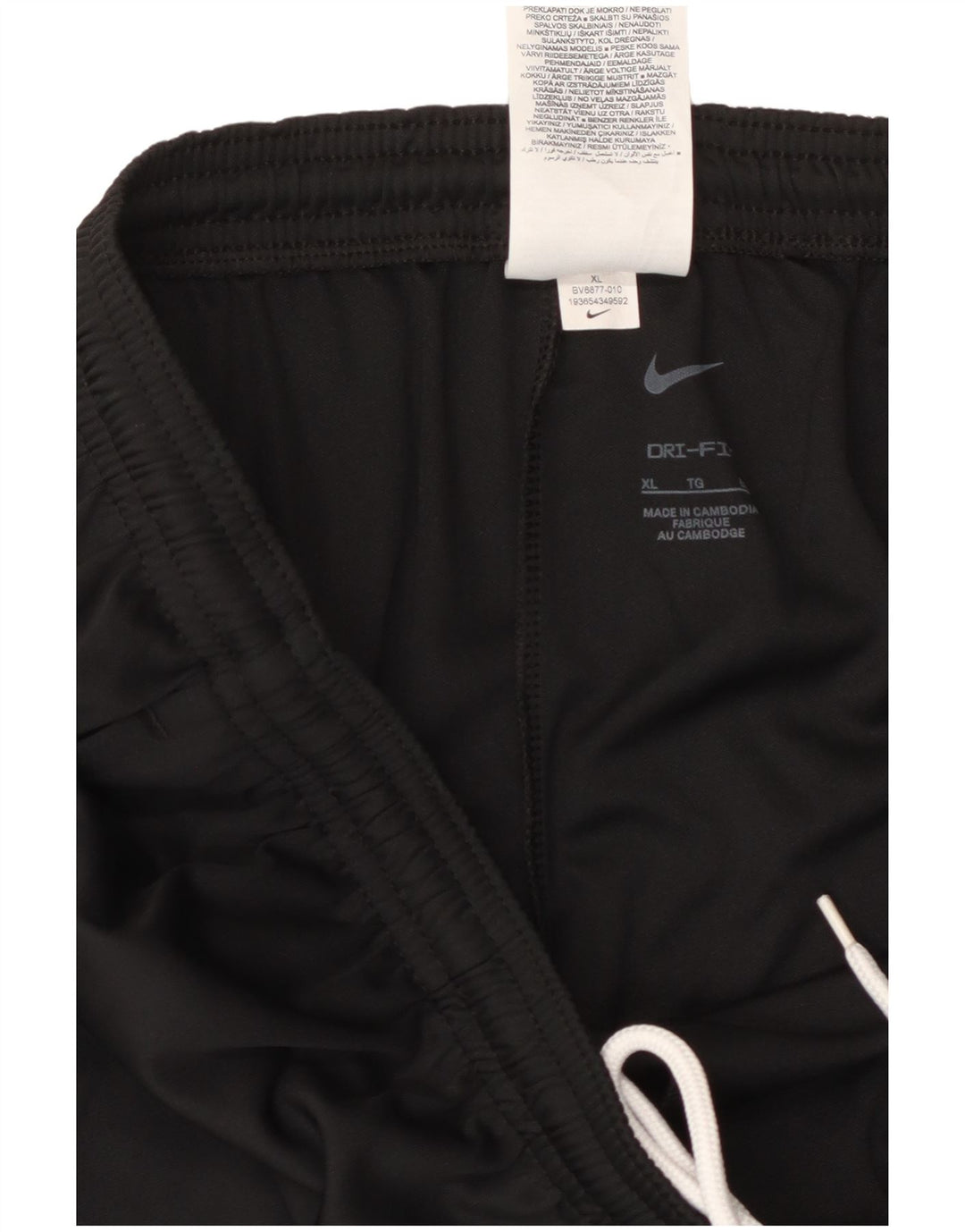 Damskie spodnie dresowe NIKE Dri Fit UK 18 XL, czarny poliester