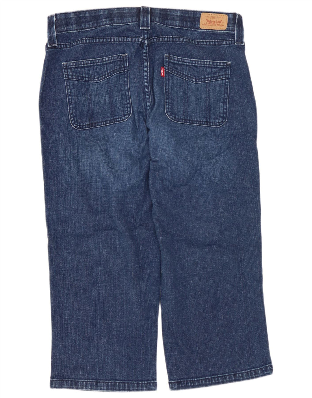 Damskie jeansy Capri LEVI'S US 12 Large W32 L20 Granatowa bawełna