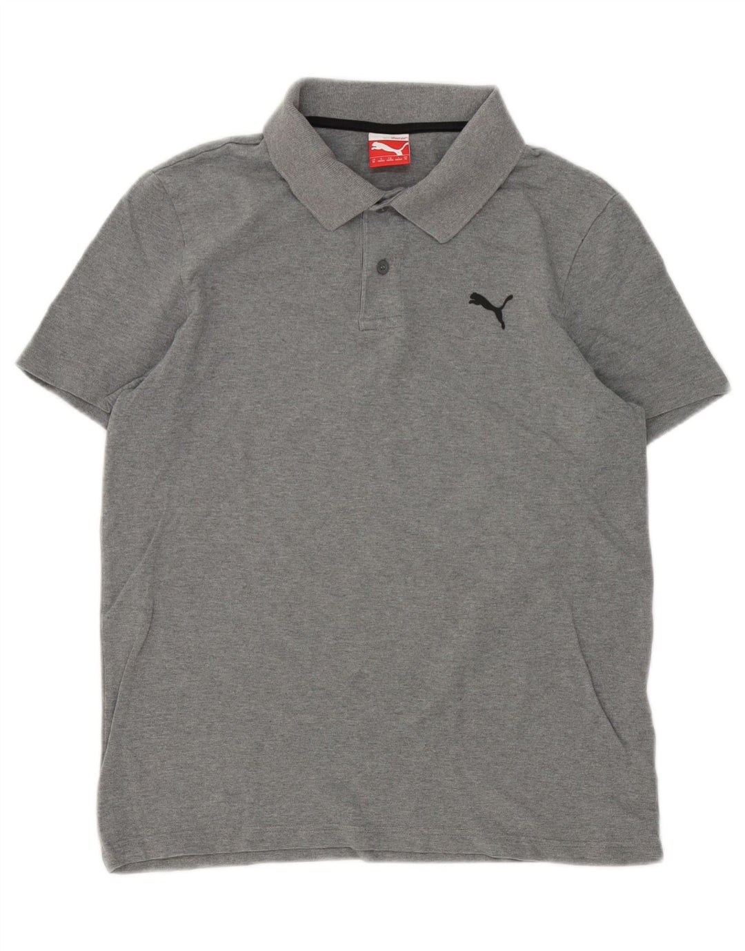 Męska koszulka polo Puma, średnia szara bawełna