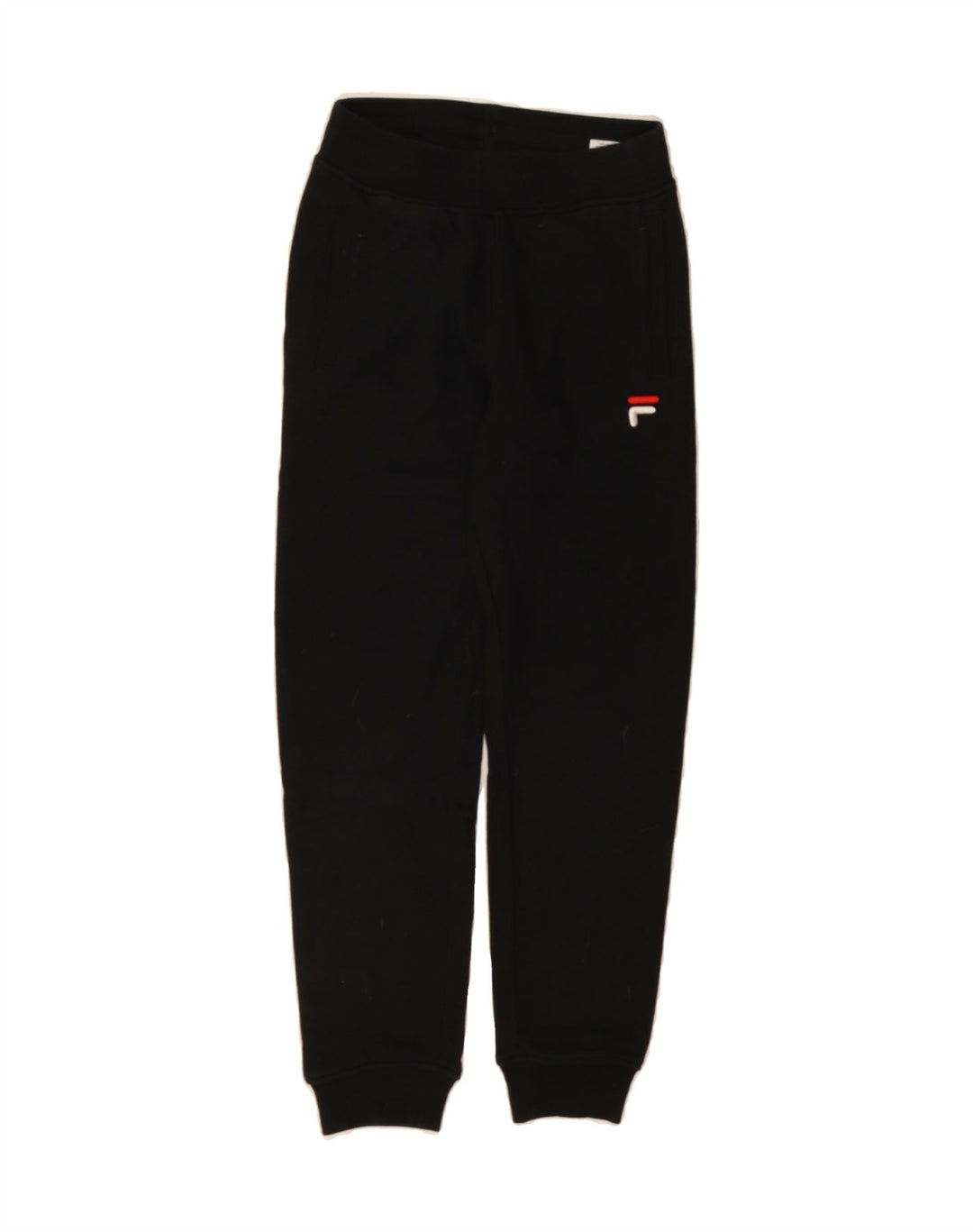 FILA Boys Tracksuit Trousers Joggers 7-8 Years Medium Black Cotton Vintage Fila and Second-Hand Fila from Messina Hembry 