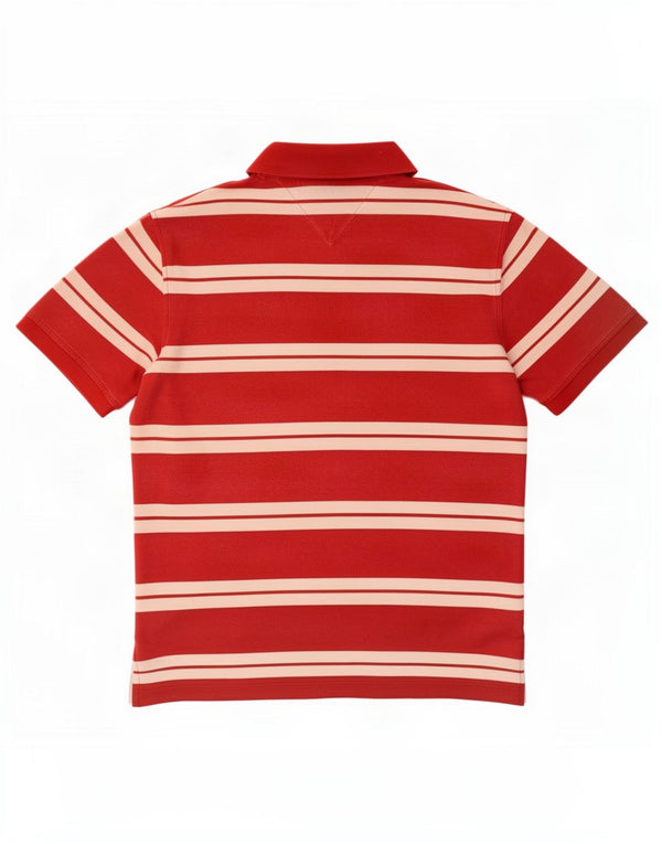Męska koszulka polo Tommy Hilfiger, duża, bawełniana w czerwone paski