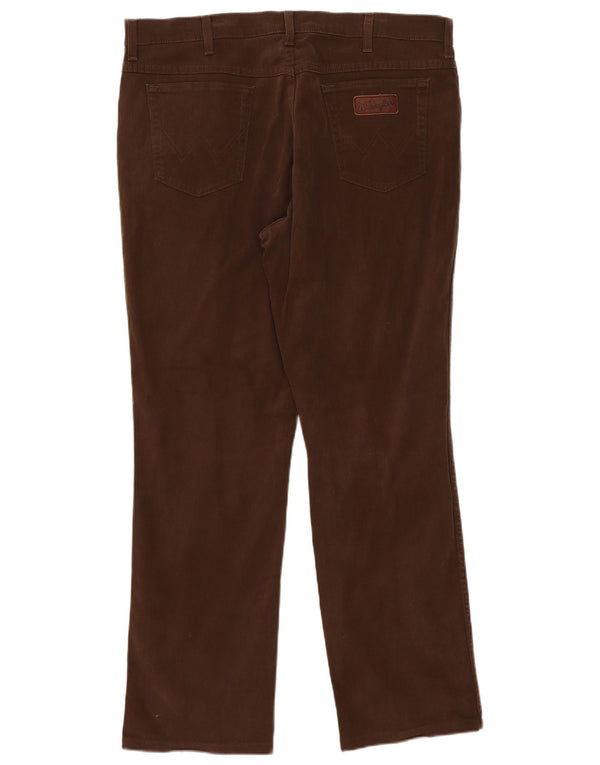 Męskie spodnie codzienne Wrangler Texas Stretch Straight W40 L34, bawełna khaki