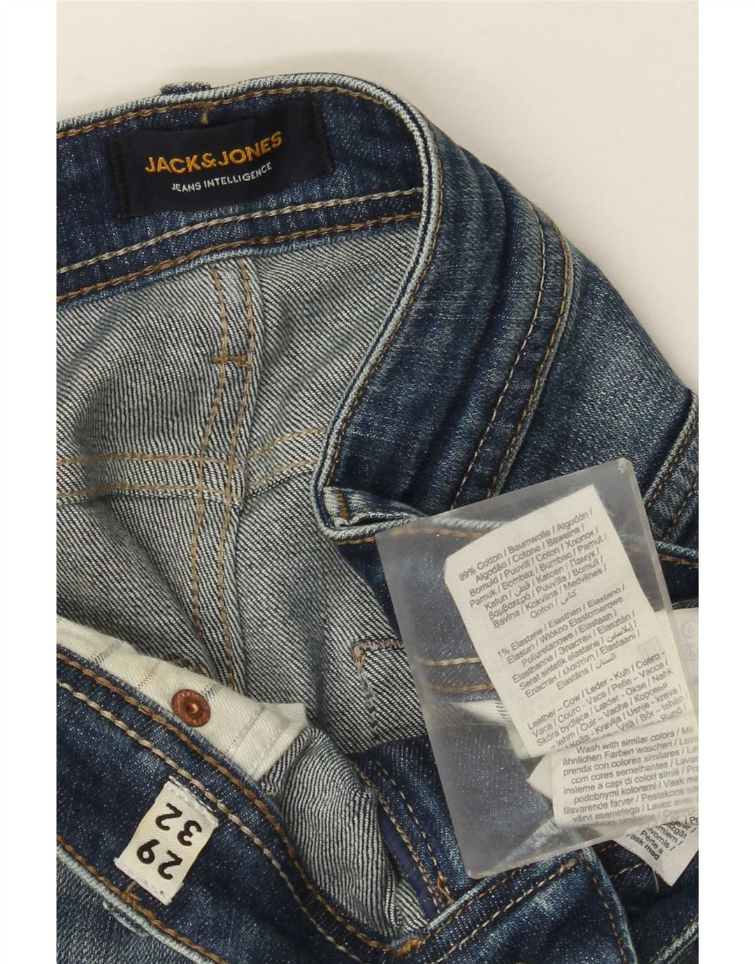 Męskie dżinsy Jack & Jones W29 L32 Niebieskie bawełniane