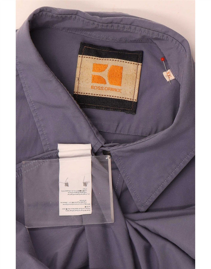 Koszula męska Hugo Boss 2XL niebieska bawełniana