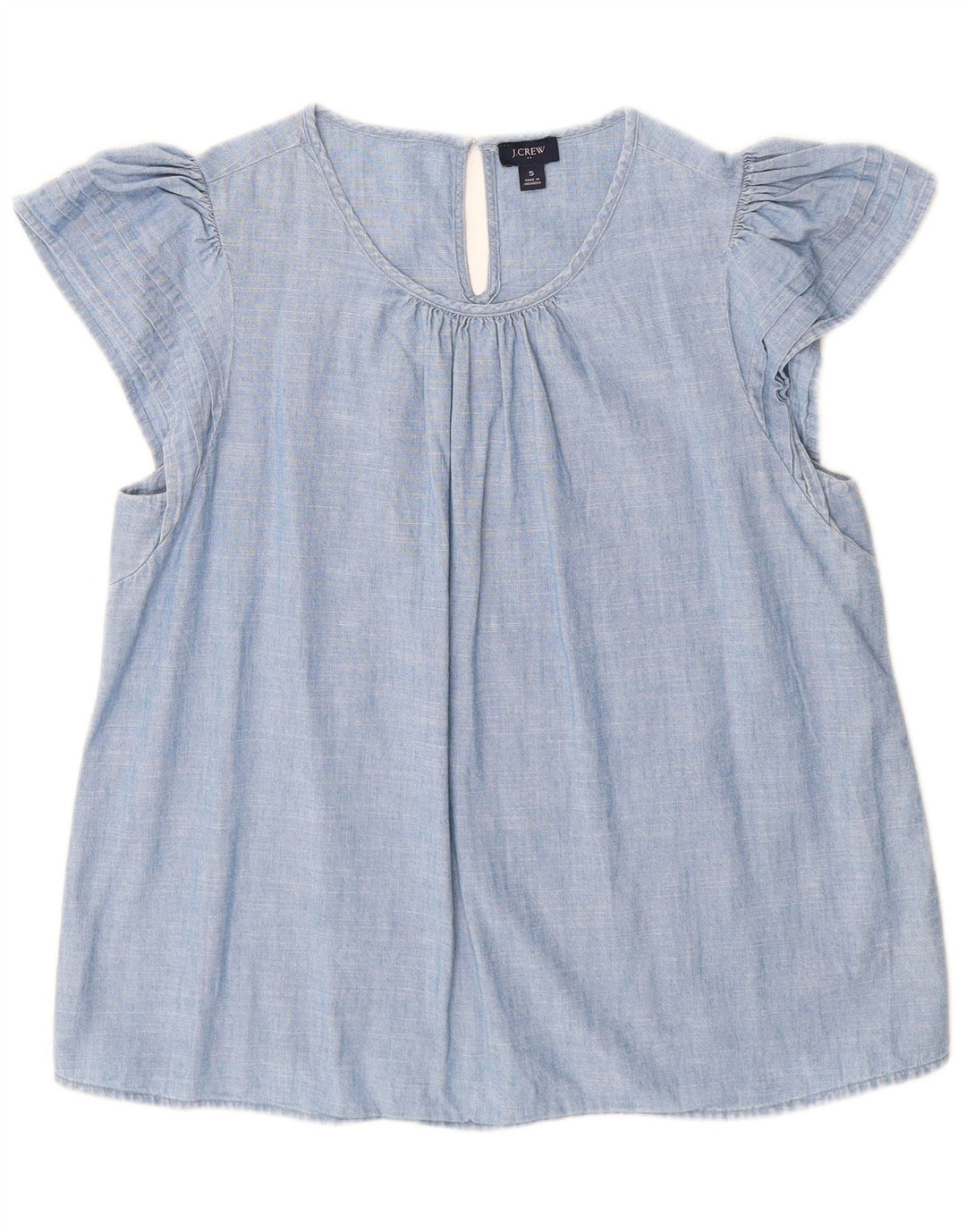 Bluzka damska J. CREW Top UK 10 Small, niebieska, bawełniana