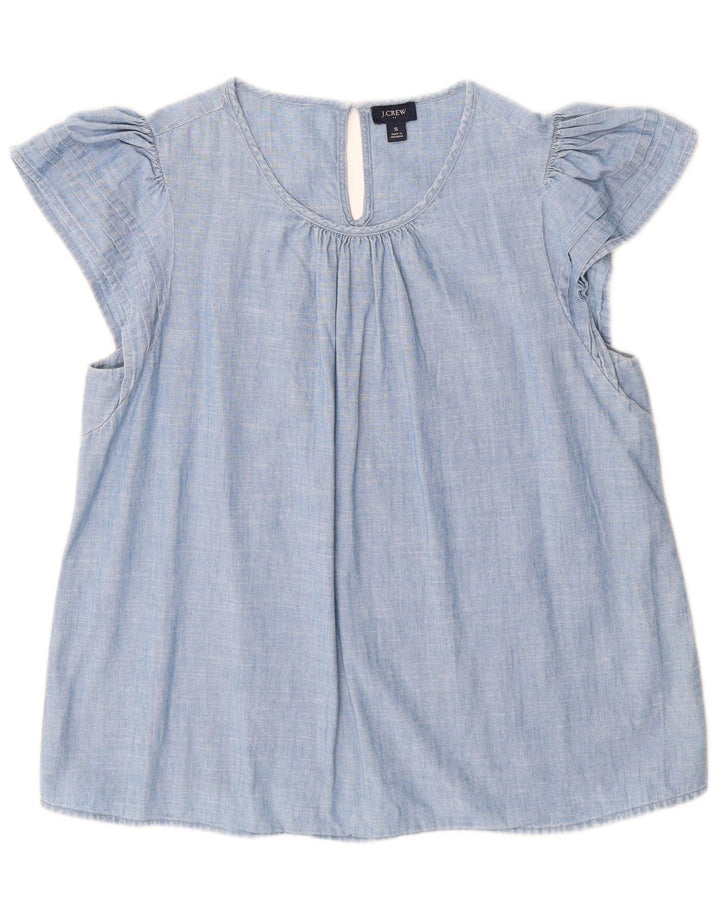 Bluzka damska J. CREW Top UK 10 Small, niebieska, bawełniana