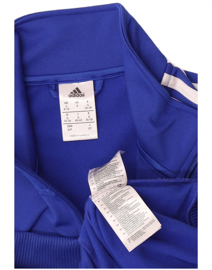 Damska kurtka dresowa Adidas UK 8/10 Mały niebieski poliester