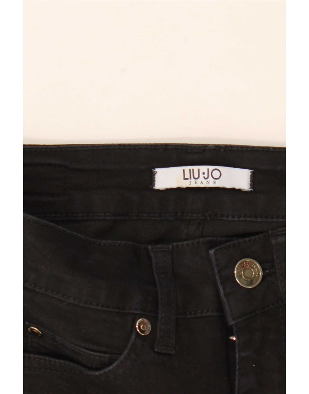Damskie jeansy skinny Liu Jo W22 L26 czarne