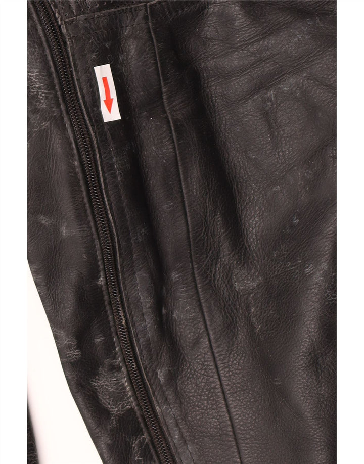 Męski kombinezon skórzany AXO Racer Graphic IT 56 2XL Niebieska skóra z blokami kolorów