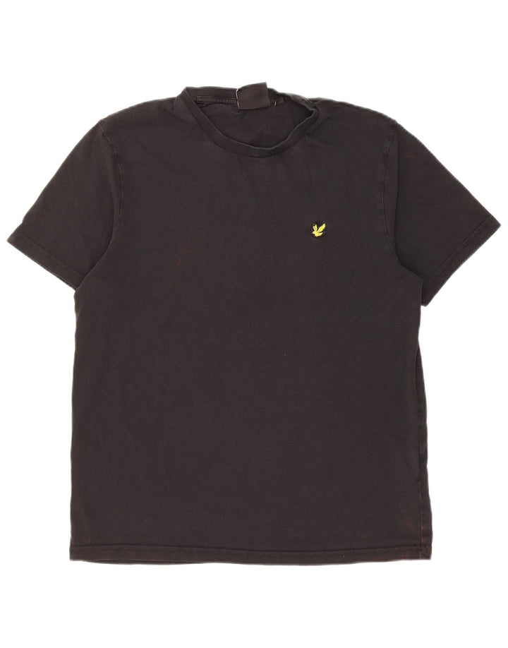 T-shirt męski Lyle & Scott, średni czarny, bawełniany