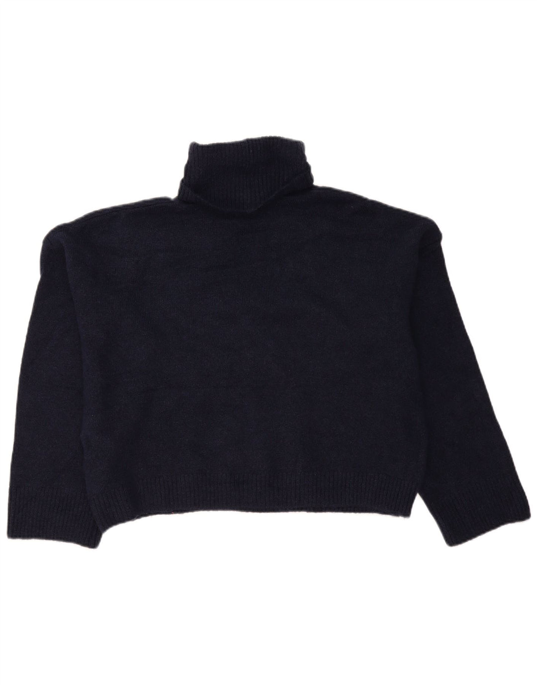 Damski sweter oversize Zara z golfem UK 10, mały, granatowy