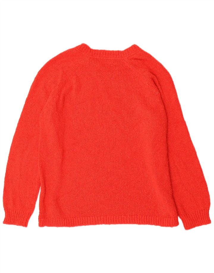 Marks & Spencer Damski sweter z dekoltem w łódkę, UK 14, duży czerwony